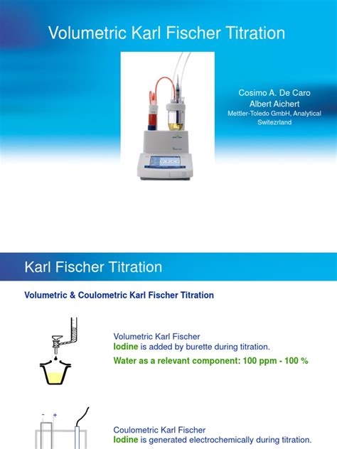 volumetric karl fischer titration ppt supplier|karl fischer titration pdf.